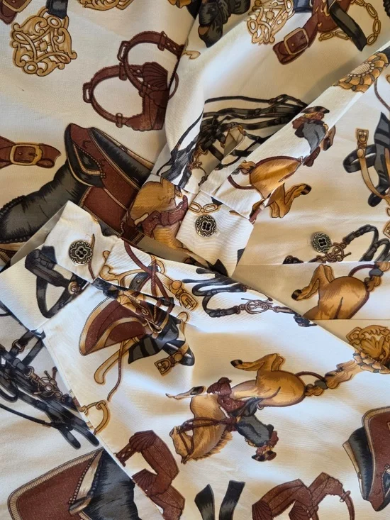 Vintage Dorlene button down shirt women's size 10 equestrian western cowgirl - Picture 10 of 10